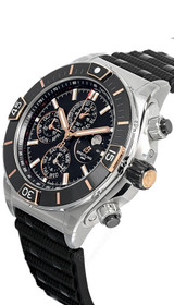 Breitling watches BREITLING Super Chronomat 4 Year Calendar 18K Rose-G BLK Strap Mens Watch I19320251B1S1