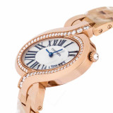 Cartier watches CARTIER Delices De Diamond 18K Rose-G Womens Bracelet Watch WG800006