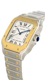 Cartier watches CARTIER Santos De Cartier AUTO 35.1MM 18K YLW Gold Unisex Watch W2SA0016
