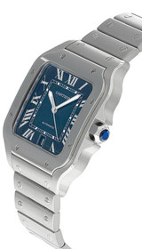 Cartier watches CARTIER Santos De Cartier Large AUTO 39.8MM SS Blue Dial Men's Watch WSSA0030