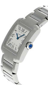 Cartier watches CARTIER Tank Francaise Medium Quartz SS Silver Dial Women's Watch WSTA0074