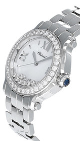 Chopard watches CHOPARD Happy Sport Floating Diamonds 36MM SS Women's Watch 27/8478-2001 (Store Display)
