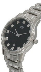 Citizen Watches CITIZEN Quartz Black Dial SS Bracelet Men's Watch BK2450-57G