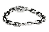 Gucci Jewelry GUCCI GG Interlocking Sterling Silver Bracelet YBA6270680010 