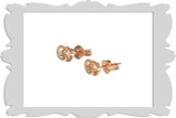 Gucci Jewelry GUCCI GG Running 18K Rose Gold Stud Earrings YBD65221900300U 