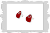 Gucci Jewelry GUCCI Interlocking G Red Enamel Heart Earrings YBD64554700100U 