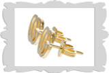 Gucci Jewelry GUCCI Running GG 18K Yellow Gold Stud Earrings YBD09407400200U