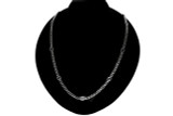 Gucci Jewelry GUCCI Sterling Silver & Black Enamel Interlocking G Necklace YBB67866100100U 