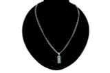 Gucci Jewelry GUCCI Sterling Silver Tag Necklace with Enamel Necklace YBB67871400100U