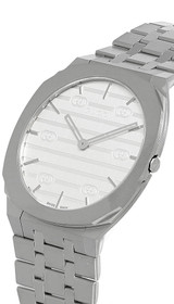 Gucci watches GUCCI 25H 34MM Quartz Stainless Steel Silver Dial Unisex Watch YA163402