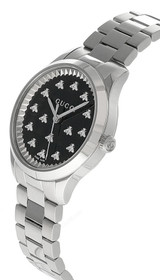 Gucci watches GUCCI G-Timeless 32MM Quartz S-Steel Black Dial Women's Watch YA1265034