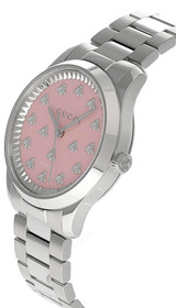 Gucci watches GUCCI G-Timeless 38MM AUTO S-Steel Pink Dial Women's Watch YA1264188