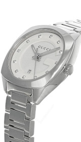 Gucci watches GUCCI GG2570 29MM SS Diamond White Dial Womens Watch YA142504