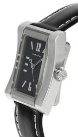 Hamilton watches HAMILTON Square Black Dial Leather 28 X 34MM Quartz Vintage Watch H000032L