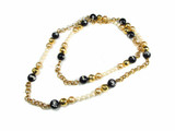 Jewelry D and G Dolce and Gabbana Glitter Gold PVD Plastic Balls Necklace DJ0620