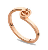 Jewelry Gucci GG Running 18k Pink/Rose Gold Stacking Ring YBC457122001013