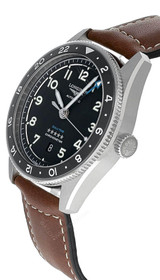 Longines watches LONGINES Spirit Zulu Time AUTO 42MM BRN Leather Men's Watch L38124532