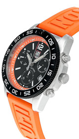 Luminox watches LUMINOX Pacific Diver CHRONO 44MM Orange Rubber Mens Watch XS.3149