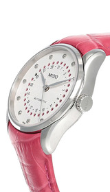 Mido Watches MIDO Belluna Mysterious Date 33MM Pink LTHR Womens Watch M024.207.16.036.09