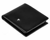 Montblanc Accessories MONTBLANC Meisterstuck 6cc Black Italian Cowhide Leather Wallet 16354