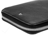 Montblanc Accessories MONTBLANC Meisterstuck Black Leather 13cc Travel Zipper Wallet 113304
