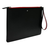 Montblanc Accessories MONTBLANC Meisterstuck Soft Grain Medium Black Red Leather Office Pouch 124118 