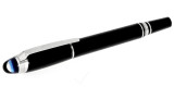 Montblanc Pens MONTBLANC StarWalker BLK Precious Resin Platinum Clip Fineliner 118847