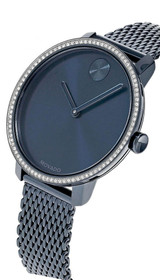 Movado watches MOVADO Bold Shimmer 34MM S-Steel Blue Dial Womens Watch 3600780