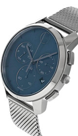 Movado watches MOVADO Bold Thin 42MM Blue Dial Gunmetal Ion-plated Mens Watch 3600721