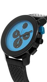 Movado watches MOVADO BOLD TR90 43.5MM SS Blue Dial Black Leather Mens Watch 3600764