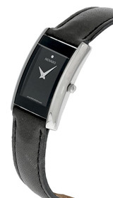 Movado watches MOVADO La Nouvelle Gray Leather Strap Women's Watch 84.C1.420.2 (Gray Strap)  