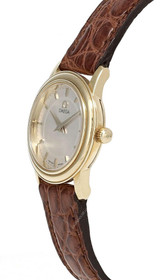 Omega watches OMEGA DeVille Prestige 18K Gold Case LTHR Womens Watch 46703102
