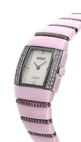 Rado watches RADO Sintra Jublie MOP Dial Diamond Pink Ceramic Womens Watch R13658902