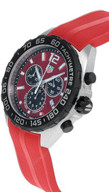 TAG Heuer Watches‎ TAG HEUER Formula 1 Quartz CHRONO 43MM Red Rubber Men's Watch CAZ101AN.FT8055