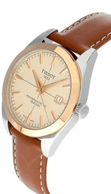 Tissot watches TISSOT Gentleman AUTO 40MM 18K Rose Gold Bezel Leather Men's Watch T927.407.46.261.00