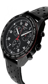 Tissot watches TISSOT PRS CHRONO 45MM Black Dial Leather Men's Watch T131.617.36.052.00