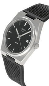 Tissot watches TISSOT PRX 40MM Quartz SS Black Dial Rubber Men's Watch T137.410.17.051.00