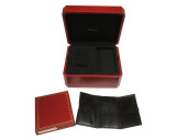 Watch Bands and Others CARTIER Red Watch Box Books Leather Pouch Cushion COWA0017